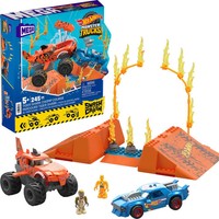 Mattel HKF88 Mega Hot Wheels Monster Trucks Tiger Shark Crash Wettkampf