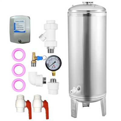 #ad 66 Gal Pressurized Well Tank Stainless Steel Water Pressure Tank For Well $254.69