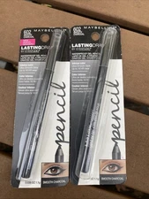 2 Maybelline Lasting Drama Waterproof Gel Eyeliner Pencils 602 Smooth Charcoal