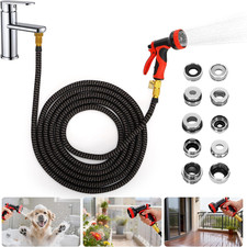 75FT Indoor Sink Hose Attachment for Faucet, Kitchen Faucet Hose with 10 Adapter