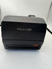 Vintage Polaroid 640 Land Camera Instant Camera Untested Black