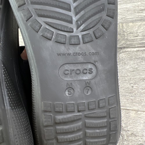 Crocs Iconic Black Mega Crush Sandal Adventure Beach Platform Mens 5 /Women Sz 7 - Picture 5 of 9