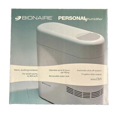 Bionaire Clear Mist Personal Humidifier Model CM-1 Warm Soothing New In Box!