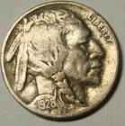 1928 5c Buffalo Nickel Coin #242 Fine 1/2 Horn Free Shipping