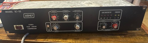 Ashly SC-55, Original Blueface, Stereo Peak Limiter Compressor, Vintage Rack