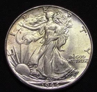1944 - P Walking Liberty Half Dollar - AU+/BU Condition