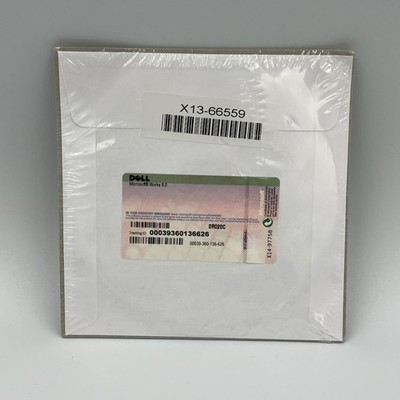 Microsoft Works 9 Installation CD 9.0 for Dell Computer New Old Stock Sealed