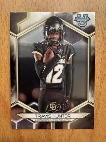 2023 Topps Bowman U Chrome Travis Hunter Rookie Card PSA 10 Gem Mint - Graded Football Card