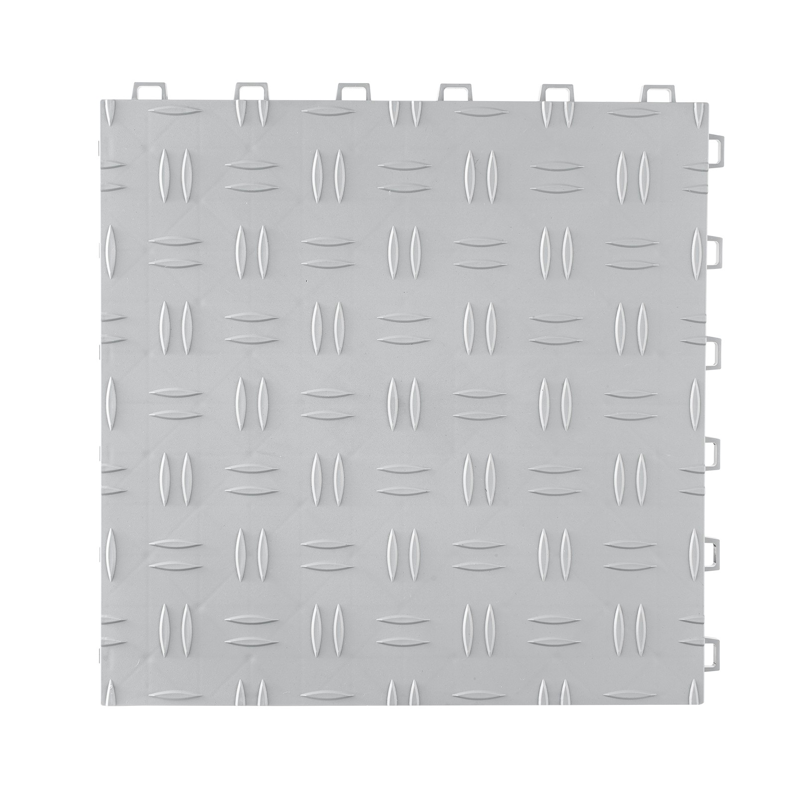 VEVOR Garage Tiles Interlocking 12x12 in 50 Pack Garage Flooring Tiles Silver