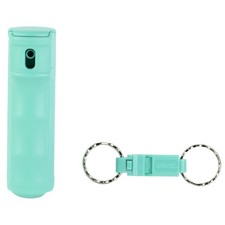 Sabre Keychain Portable Pepper Gel With Safety Whistle, Mint