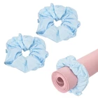 Yoga Mat Scrunchy, Yoga Mat Strap Band 2 Pcs & Cotton & Light Blue
