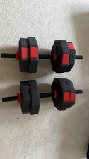 Adjustable Dumbbell & Barbell Set – 20kg Plate Set with Bars | Home Gym Weight