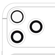 Back Camera Lens Glass Only With Adhesive For iphone 17 Pro / 17 Pro Max 3 pi