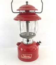 Vintage Feb 1966 Coleman 200A Red Single Mantle Lantern Nice!