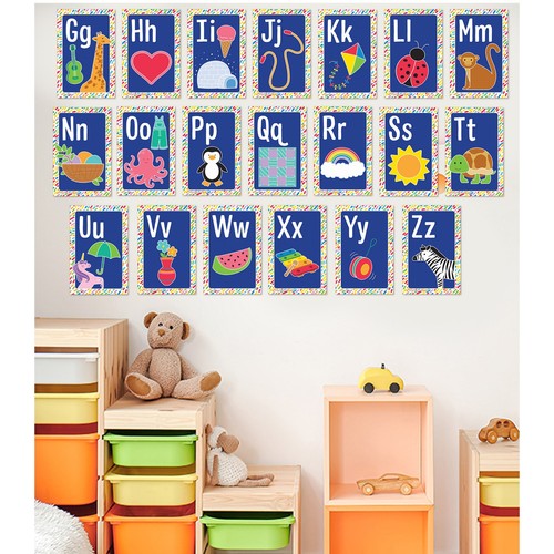 Carson Dellosa Mini Poster: Alphabet Karten Poster Set Klasse PK-2 (26 Mini - Bild 4 von 4