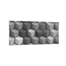 Quadro su Vetro 120x50cm 3D Cubo Moderno Stampe Immagini Quadri Moderni Murale