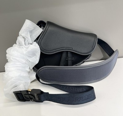 Dior x Sacai Women Mini Saddle Waist Chest Bag Black | eBay