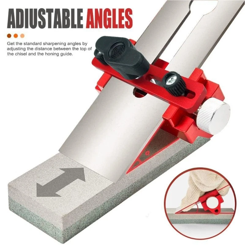 Chisel Sharpening Kit Guide With Extend Roller Wheel, Fits Chisels or Planer - Image 2 of 4