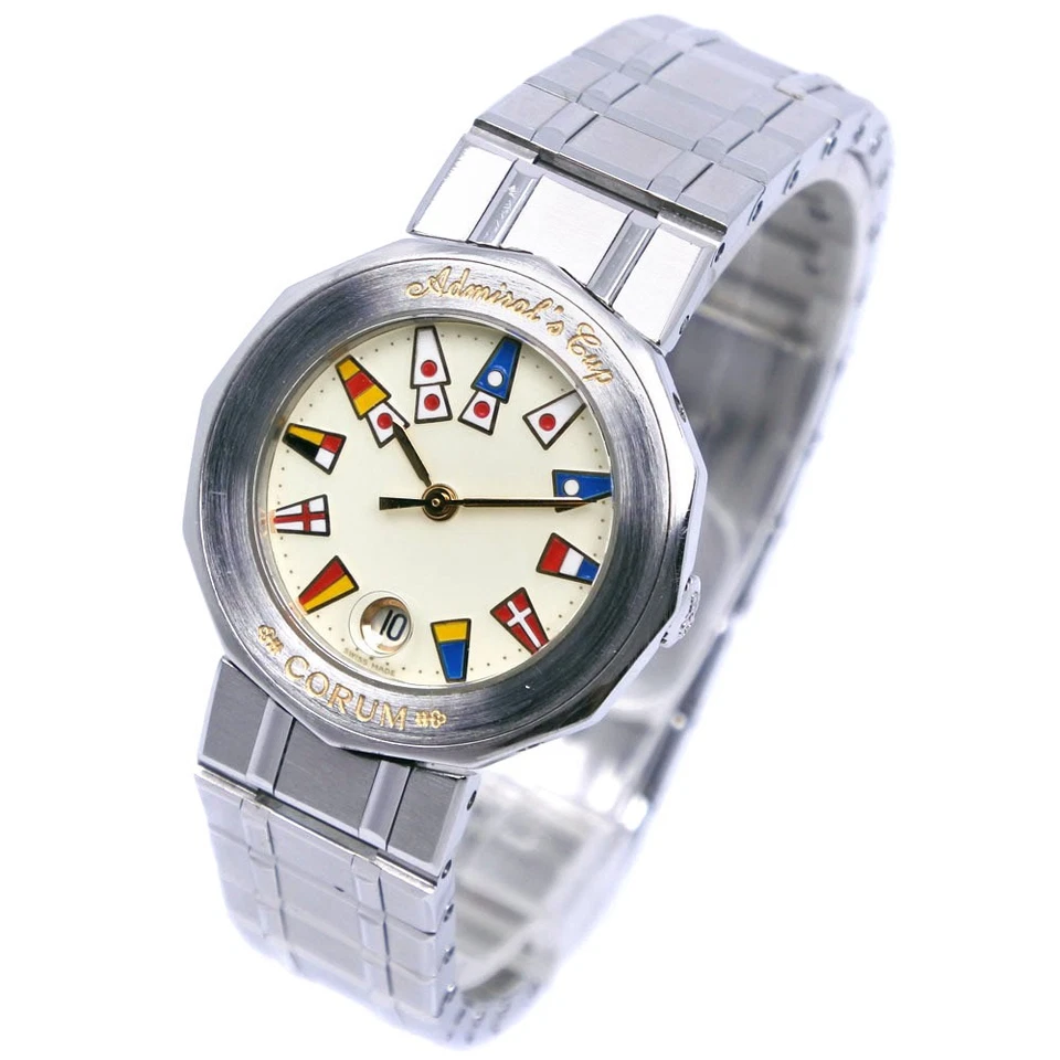 Relojes de copa CORUM Admirals 39.610.20V50B esfera marfil acero inoxidable cuarzo... Foto 2 de 4