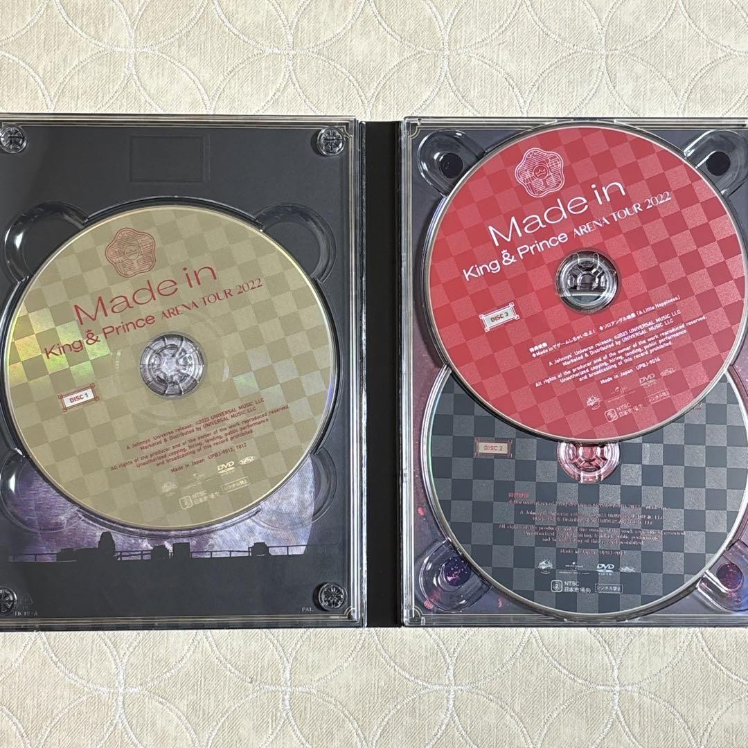 King & Prince/ARENA TOUR 2022～Made in～ First Limited Edition/3 Disc Set King & Prince/Arena Tour