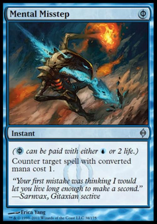 MTG English Mental Misstep Light Play Foil New Phyrexia