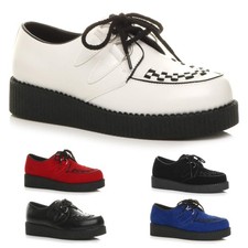 HERREN ROCK N ROLL ROCKABILLY BORDELL CREEPERS TEDDY JUNGE KEIL PLATEAUSCHUHE GRÖSSE