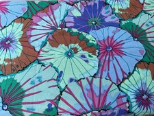 SALE 10 off. 6 Kaffe Fassett Fat Quarters. OOP. Blues, original, new, Beautiful