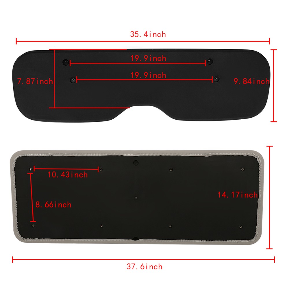 Rear Golf Cart Cushion Set For EZGO RXV GTW Golf Cart Rear Seat Kit Stone