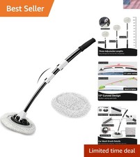 43" Extended Car Wash Brush - 90° Rotating Microfiber Mop for Efficient Cleaning