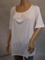 ★ Ulla Popken ★ 42+ 42/44 ~ Weiss ~ T-Shirt Shirt ~ Kurzarm ~ Rundhals ~ Neu