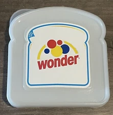 Wonder Bread Sandwich Holder Keeper Container Snack Hostess