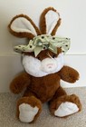 Ganz Sunny Bunny HE9855 Bunny Rabbit Plush Polka Dot Sun Hat Easter — photo 1