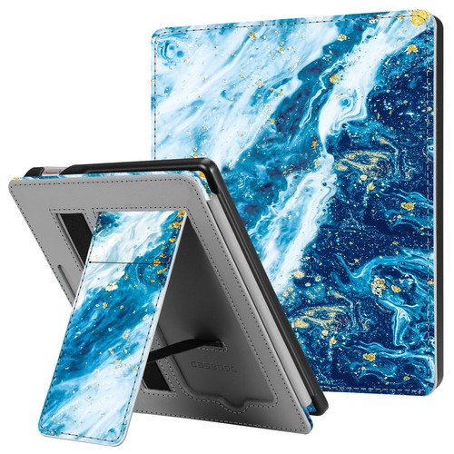For All-New Kindle Oasis 10th Gen 2019 PU Leather Sleeve Cover with Hand Strap - Picture 16 of 21