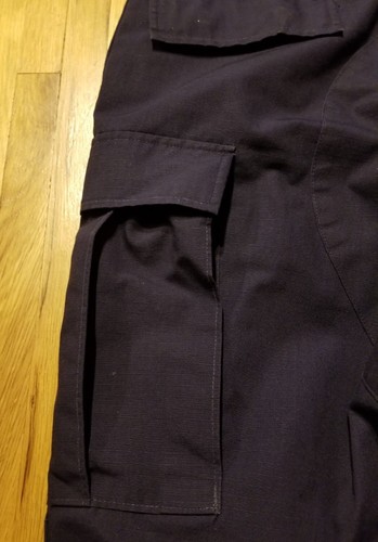 Men's PROPPER Cargo M/L 34 x 33" Uniform Double Knee Navy Blue Pants Button Fly - Picture 5 of 9