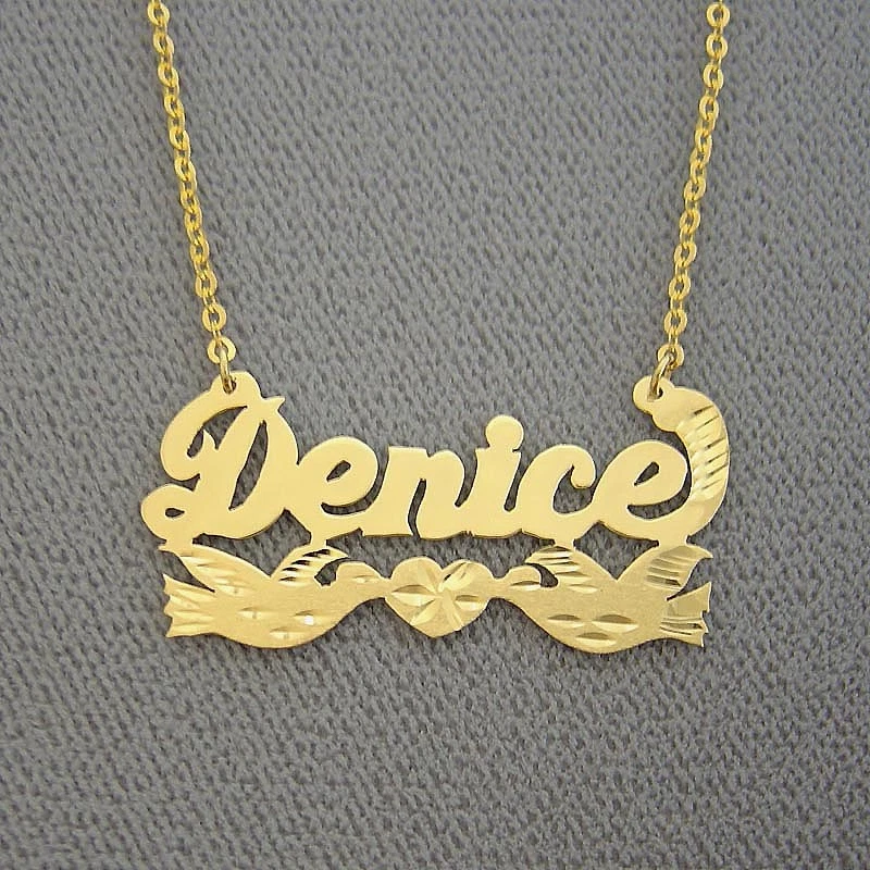 Name necklace 10k deals