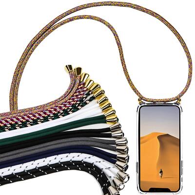 Handy Kette Schutz Hülle für iPhone 5 6 SE 7 8 Plus X  Kordel Case Band Tasche