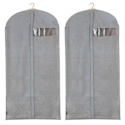 2x Premium Kleidersack Polypropylen 60x135 cm Kleiderhülle Kleider Schutzhülle