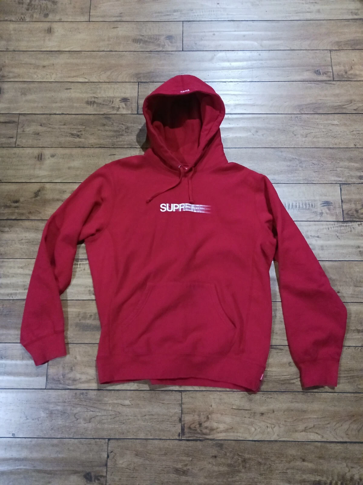 Sweat à capuche rouge logo Supreme Motion taille L   SS 20 DSWT Deadstock