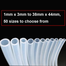 1mm-38mm Clear Food Grade Silicone Flexible Tubing 50 sizes High Temp Hose Pipe