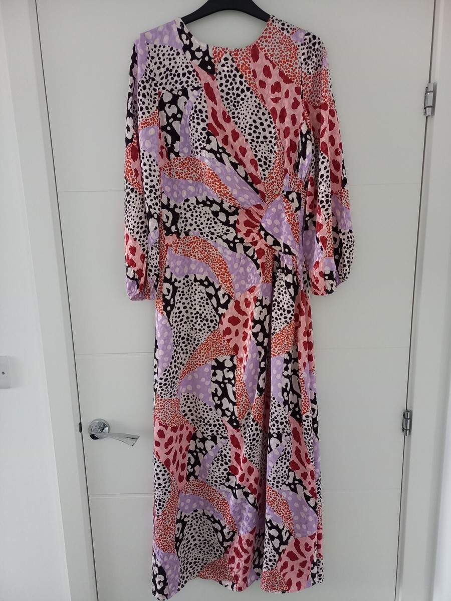 Zebra Print Wrap Dress River Island Pink Leopard Dress BNWT River