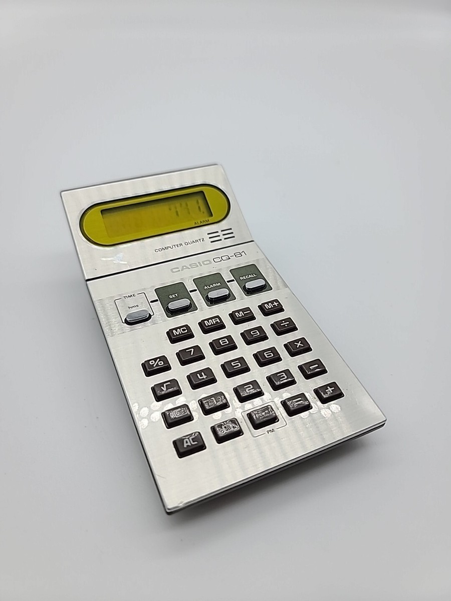 Vintage 70s Casio CQ-81 Computer Quartz Calculator Time Clock