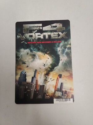 F4 Vortex Nature Has Become A Killer BLOCKBUSTER DVD  BACKER CARD ONLY 5.5''X8''