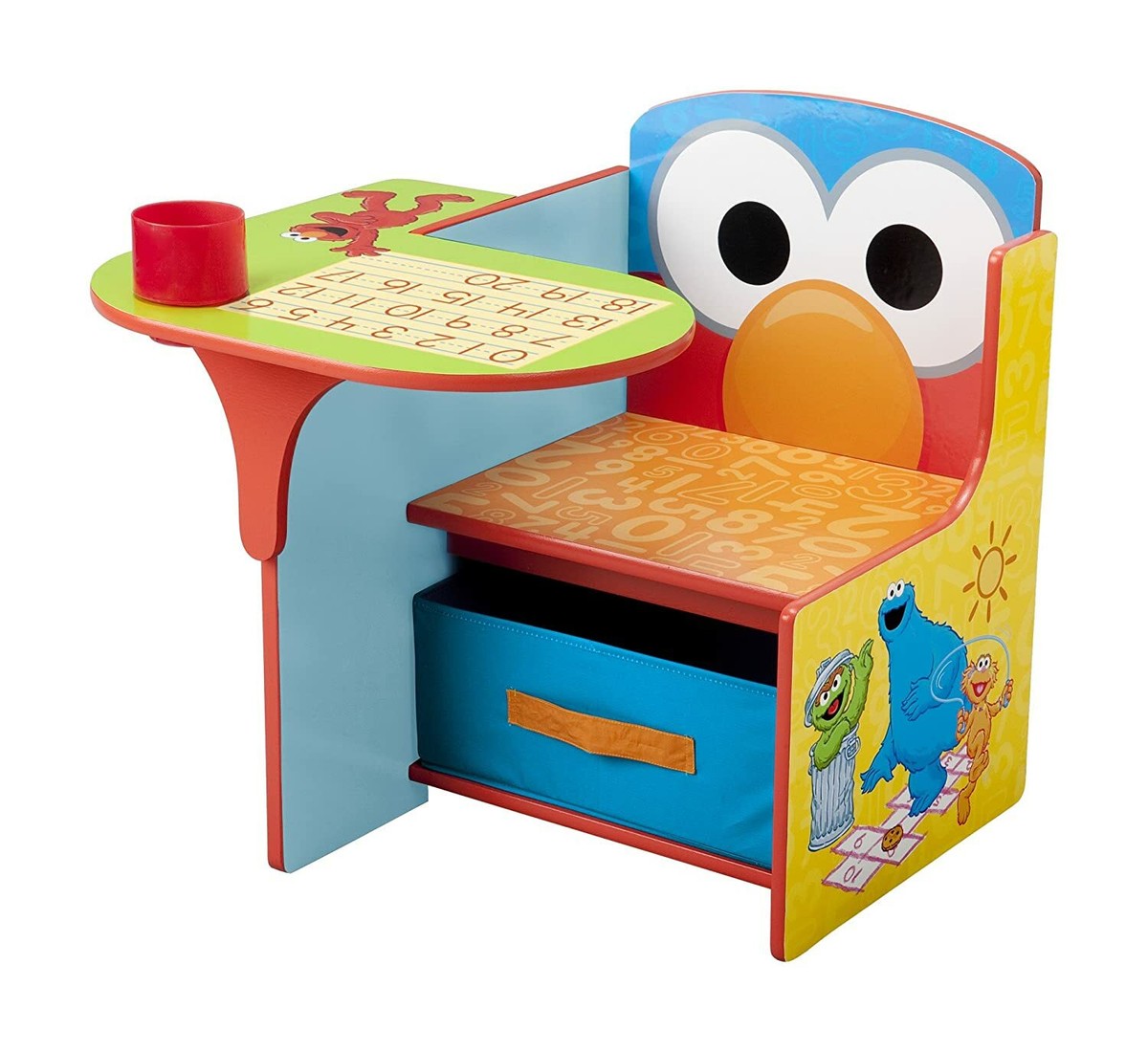 Toddler Desk Elmo Playing Painting Coloring Homeschooling Kids