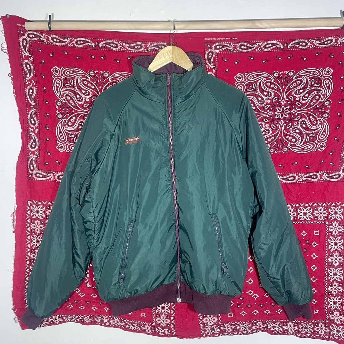 90s Columbia Reverseable Puffer Jacket | eBay