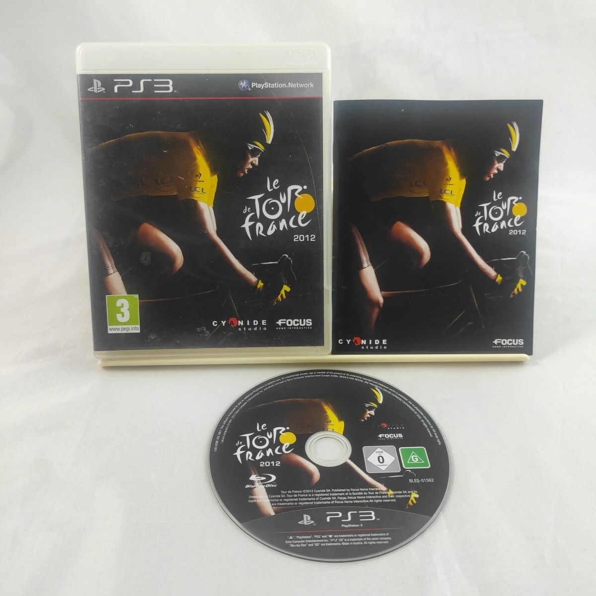 LE TOUR DE FRANCE 2012 PlayStation 3 PS3 game with manual