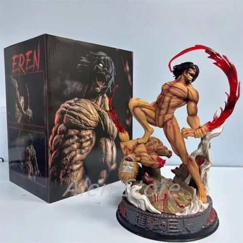 Nuovo Attack On Titan Anime Figure The Comored Figure 29 cm Titan Eren Jager - Foto 13 di 24