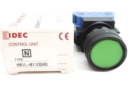 1PCS New for IDEC HW1L-M110Q4G Button switch green Fast shipping in box - Picture 2 of 5