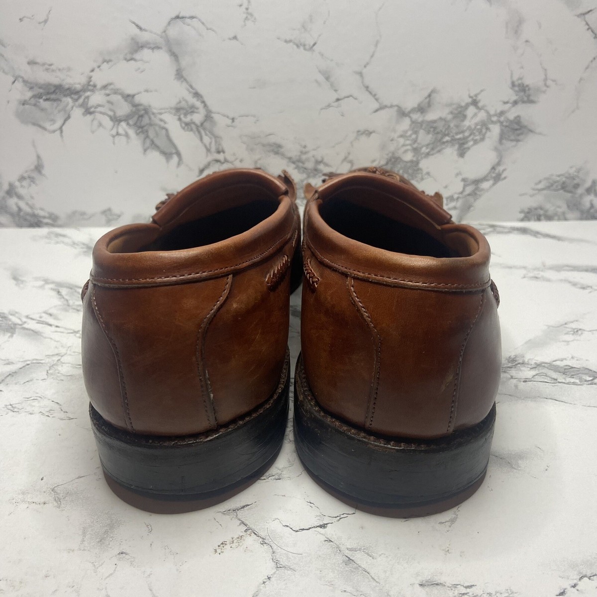 Allen Edmonds Cody Loafer Mens 9.5 D Wide Brown Leather  display picture 1
