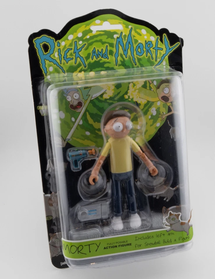 2017 Funko Rick and Morty Fully Posable MORTY Action Figure Collectible - Image 2 of 3