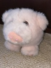 Puffkins Swibco Percy The Pink Pig Piggy Mini Ball Plush Stuffed Animal EUC